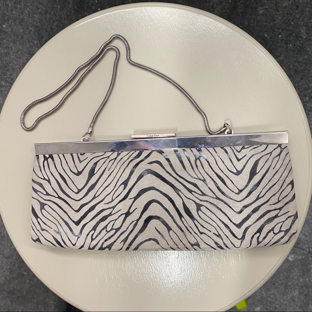 Calvin Klein Zebra Clutch